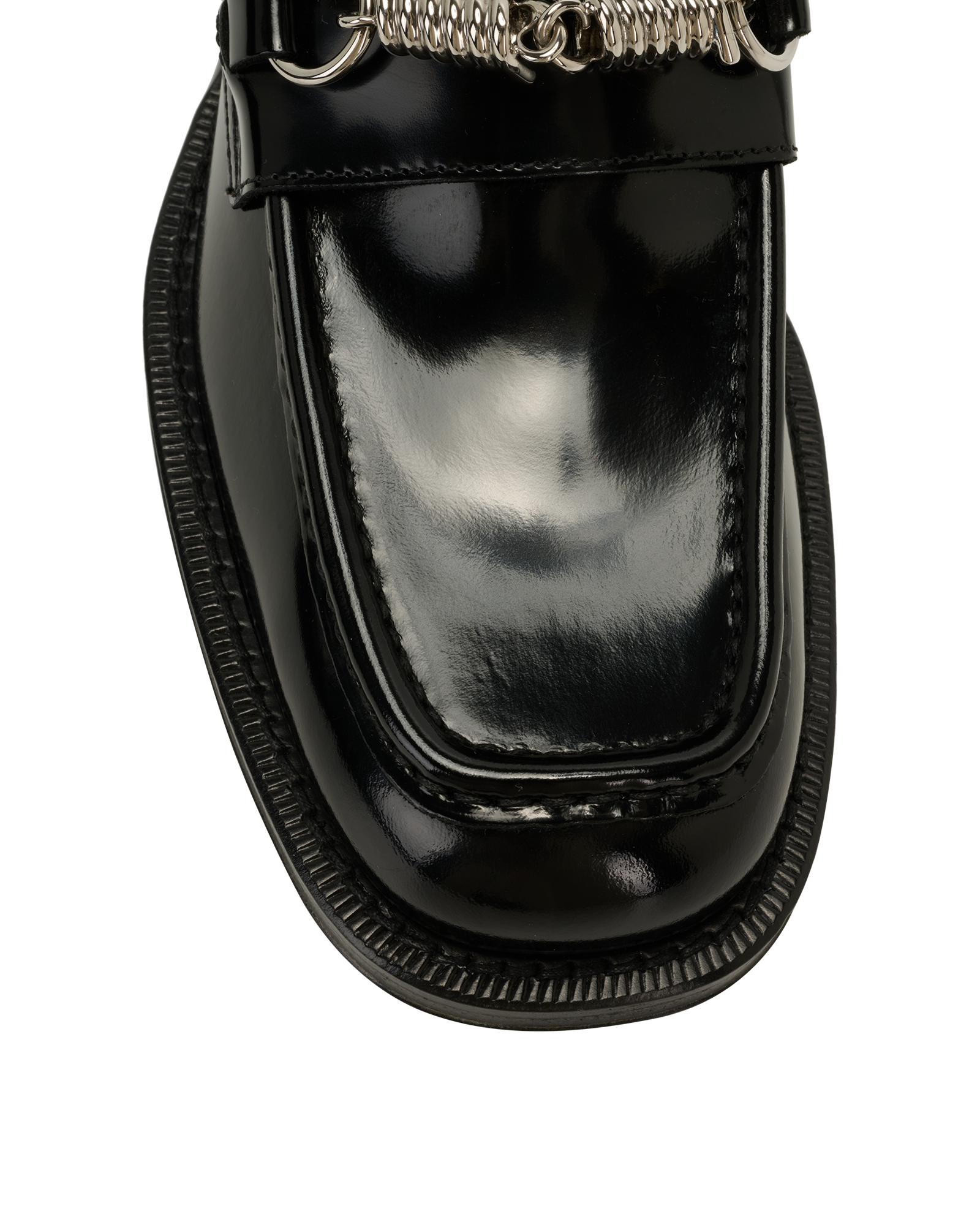 Burberry Barbed Loafers, &pound;250, Shoes, Black, Leather, Other view