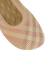 Burberry Check Ballerina, &pound;150, Shoes, Beige/Pink, Fabric/Leather/Polyester Mix, Other view