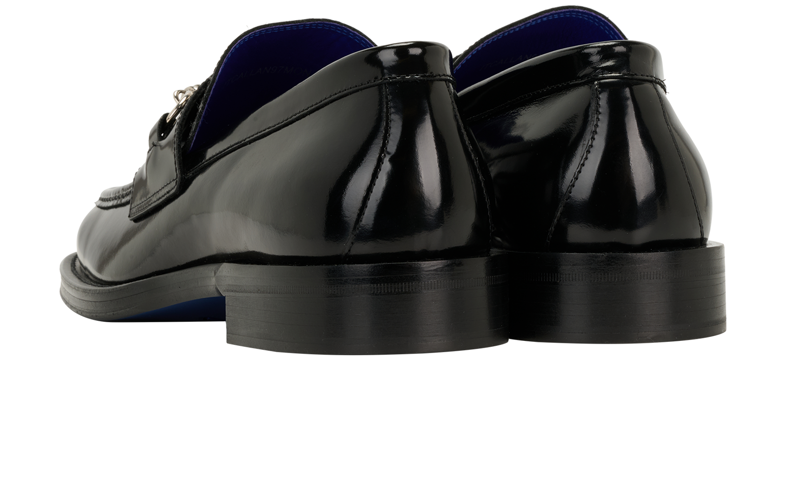 Burberry Barbed Loafers, &pound;250, Shoes, Black, Leather, Back view
