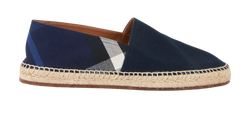 Burberry Check Espadrilles, Mens, Canvas, Blue, UK7, 2*