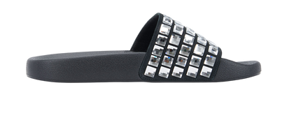 Burberry Furley Crystal Slides, front view