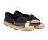 Burberry Hodgeson Check Canvas Espadrilles, side view