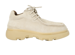 Burberry Creeper Shoes, Mens, Suede, Cream, UK8, DB/B, 4*