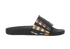 Burberry Sliced Check Slides, front view
