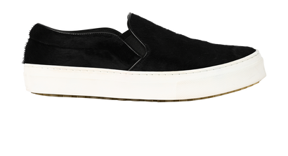 Celine Slip On Sneakers, &pound;110, Shoes, Black, Pony / Calfhair, Front view