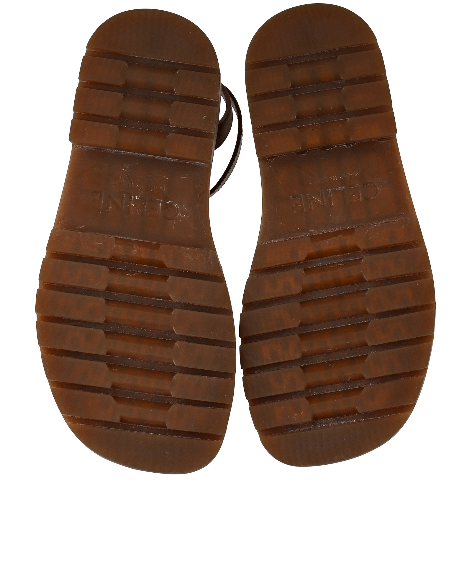 Celine Clea Triomphe Gladiator Sandals, &pound;450, Shoes, Tan, Leather, Top view