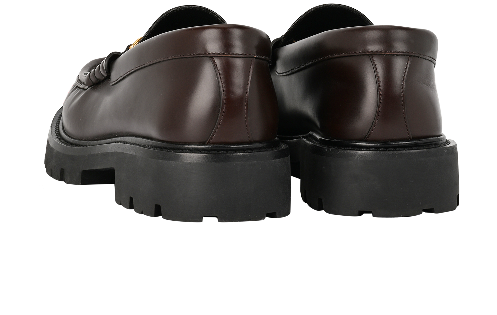 Celine Margaret Loafers, &pound;450, Shoes, Brown, Leather, Back view