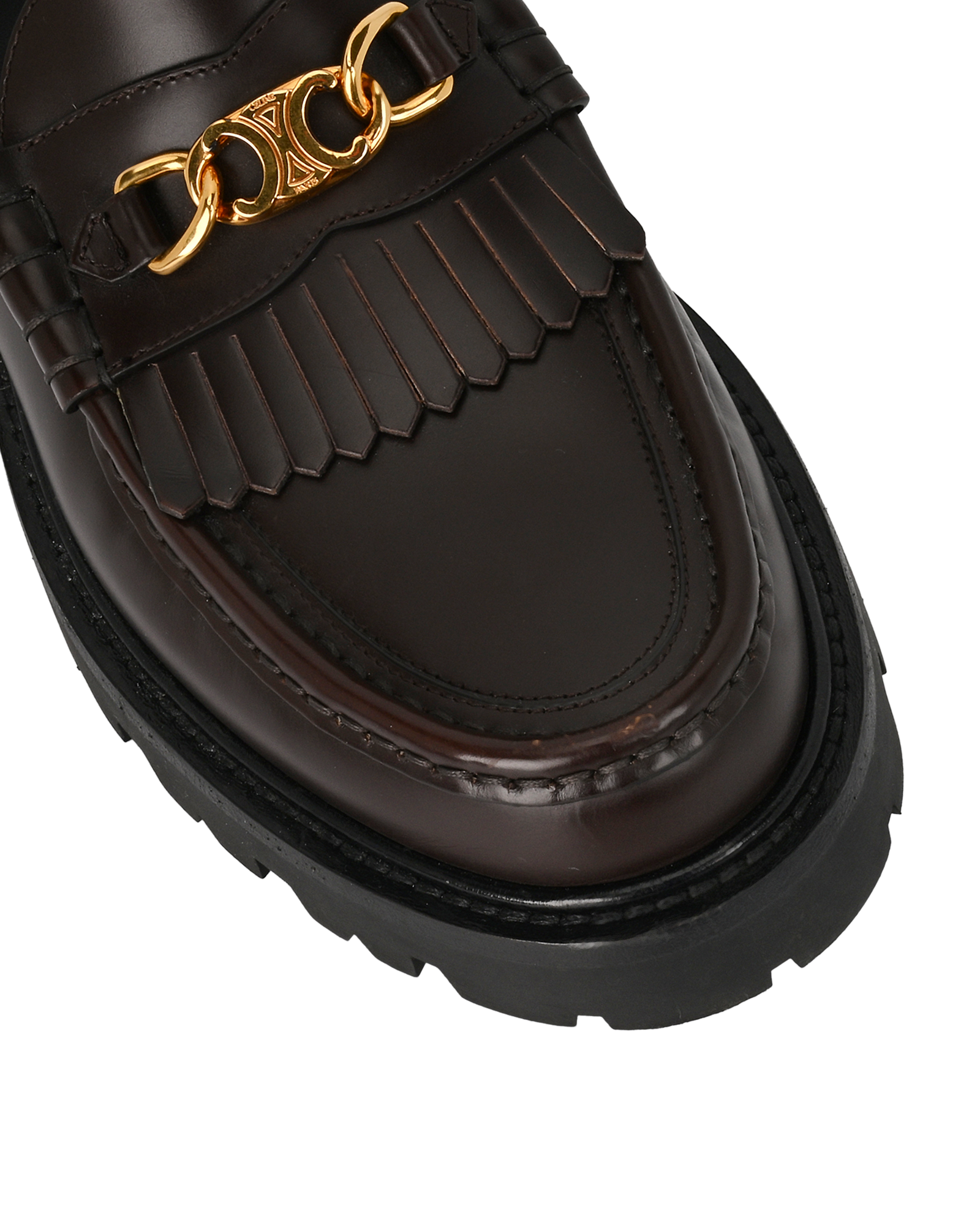 Celine Margaret Loafers, &pound;450, Shoes, Brown, Leather, Other view