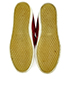 Celine Burgundy Slip-On Sneakers, top view