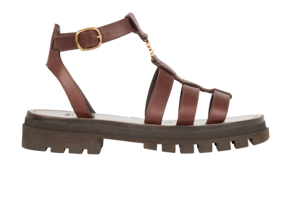 Celine Triomphe Gladiator Sandals, front view