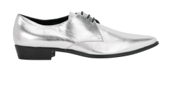 Celine Pointed Brogue, Leather, Silver, UK 6, 2*