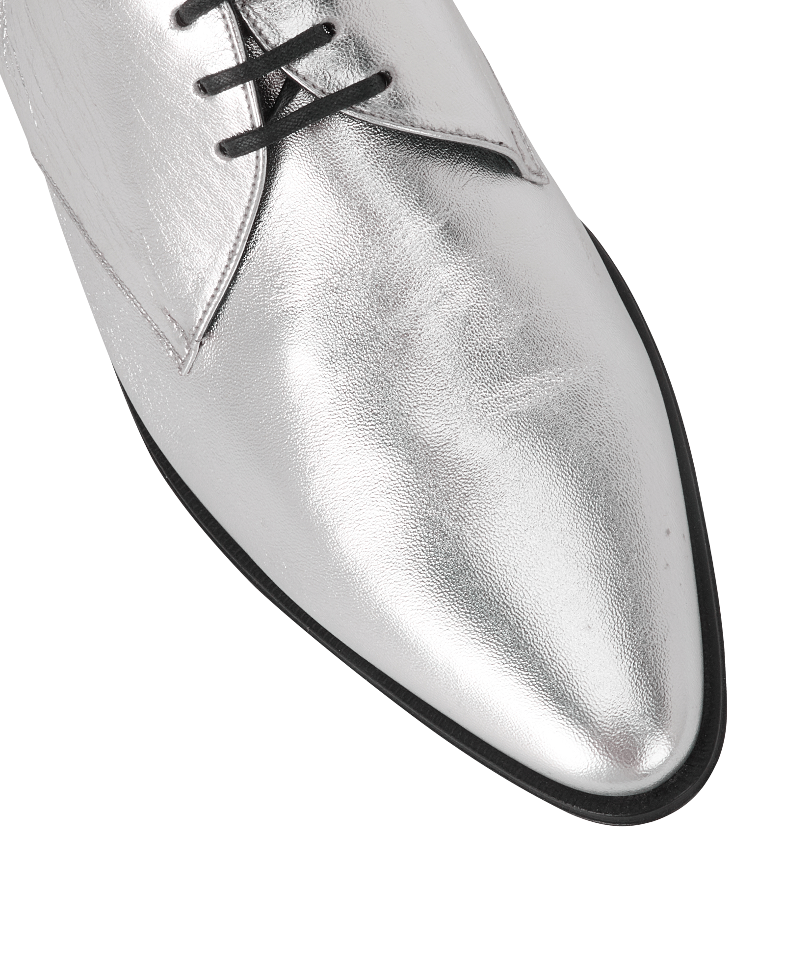 Celine Pointed Brogue, &pound;280, Shoes, Silver, Leather, Other view