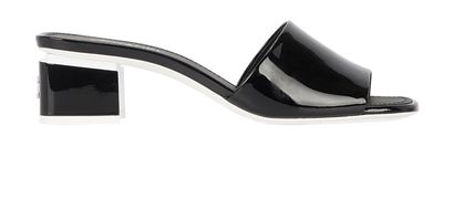 Chanel 2022 CC Mule Sandals, front view