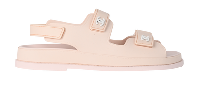 Chanel CC Sandals, &pound;650, Shoes, Pink, Rubber, Front view