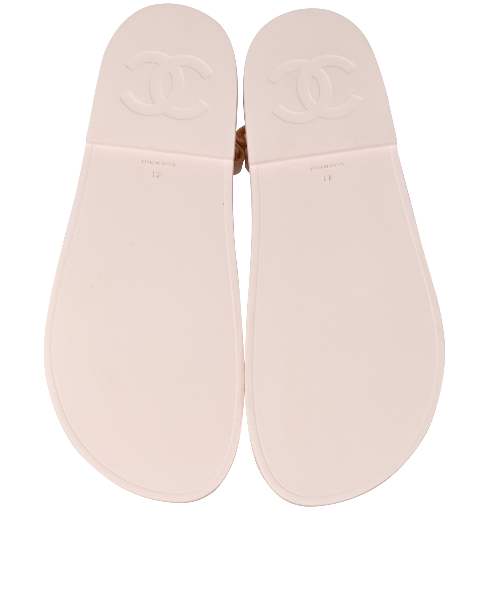 Chanel CC Sandals, &pound;650, Shoes, Pink, Rubber, Top view