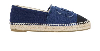 Chanel Denim Espadrilles, front view