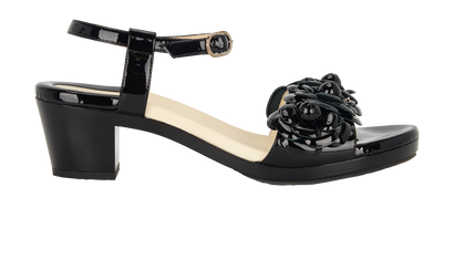 Chanel Camellia Sandals, front view