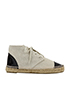 Chanel High Top Crackle Leather Espadrilles, front view