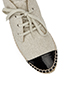 Chanel High Top Crackle Leather Espadrilles, other view