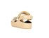 Chanel CC Quilted Platform Sandals, back view