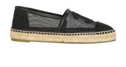 Chanel CC Mesh Espadrilles, front view