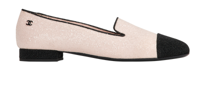 Chanel Glitter Loafers, front view