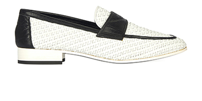 Chanel Woven CC Loafers, front view