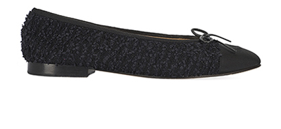 Chanel Tweed Ballerinas Flats, front view