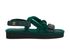 Chanel Cord And Lambskin Logo Sandals, front view