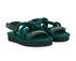 Chanel Cord And Lambskin Logo Sandals, side view