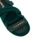 Chanel Cord And Lambskin Logo Sandals, other view