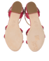Chanel Chain-Detail Sandals, top view