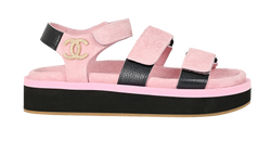 Chanel Sandals, Suede, Pink, UK3, DB/B, 3*