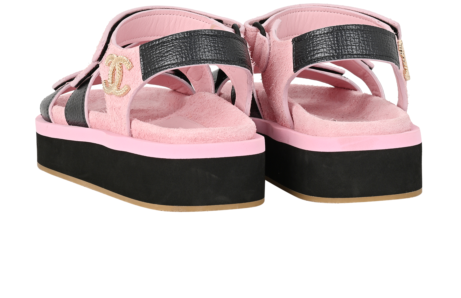 Chanel Sandals, &pound;495, Shoes, Pink, Suede, Back view