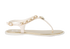 Chanel 2019 Egyptian Beetle Thong Sandals, front view