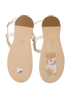 Chanel 2019 Egyptian Beetle Thong Sandals, top view