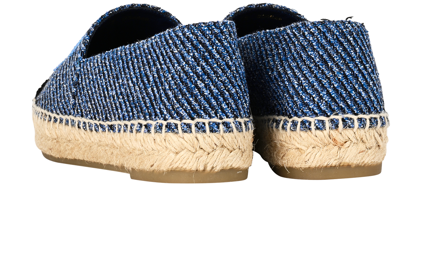 Chanel CC Loafers, &pound;475, Shoes, Blue, Tweed, Back view