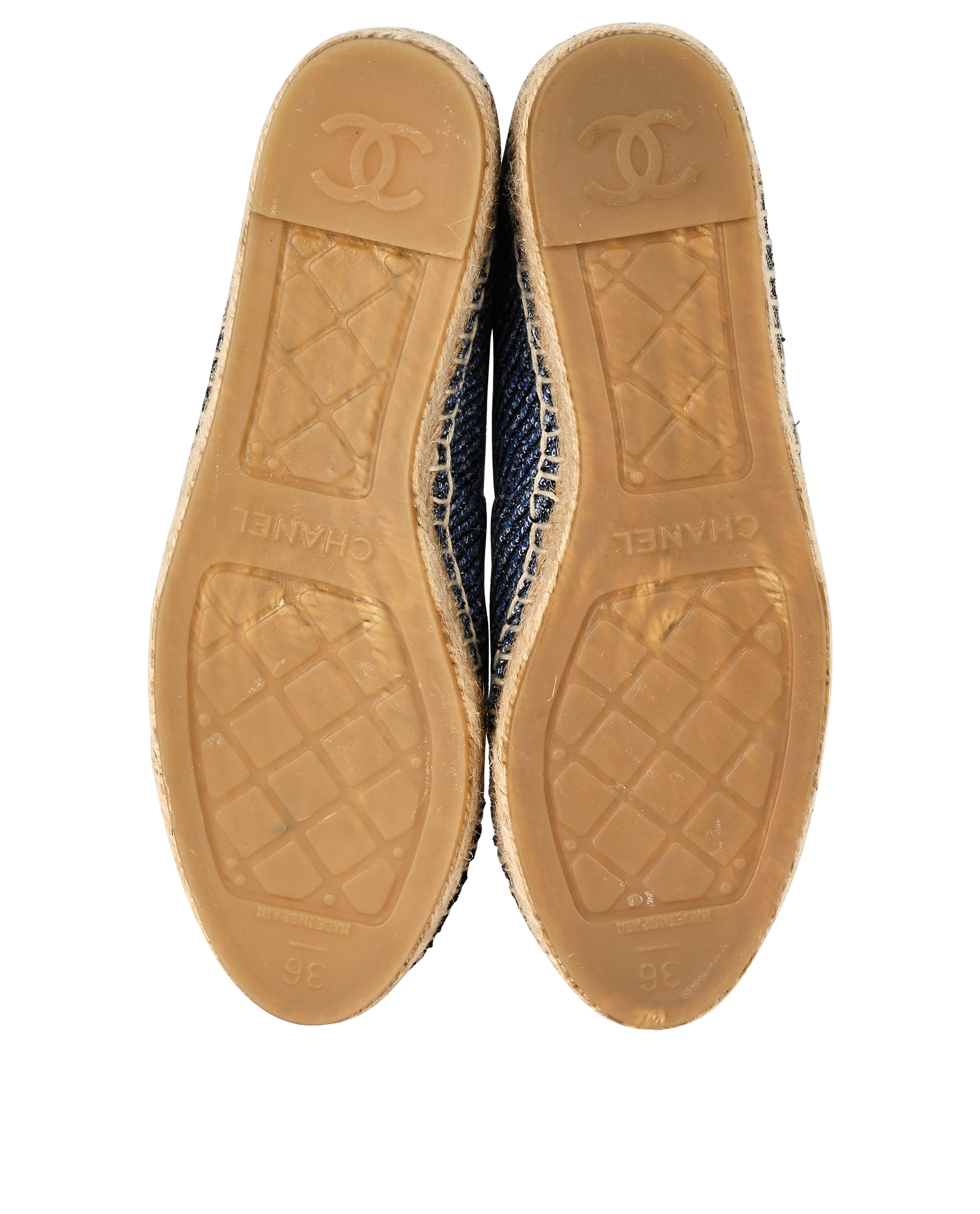 Chanel CC Loafers, &pound;475, Shoes, Blue, Tweed, Top view