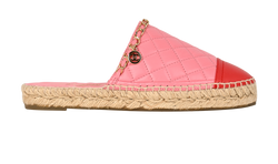 Chanel Espadrilles Mule, Leather, Pink, UK4, B, 3*