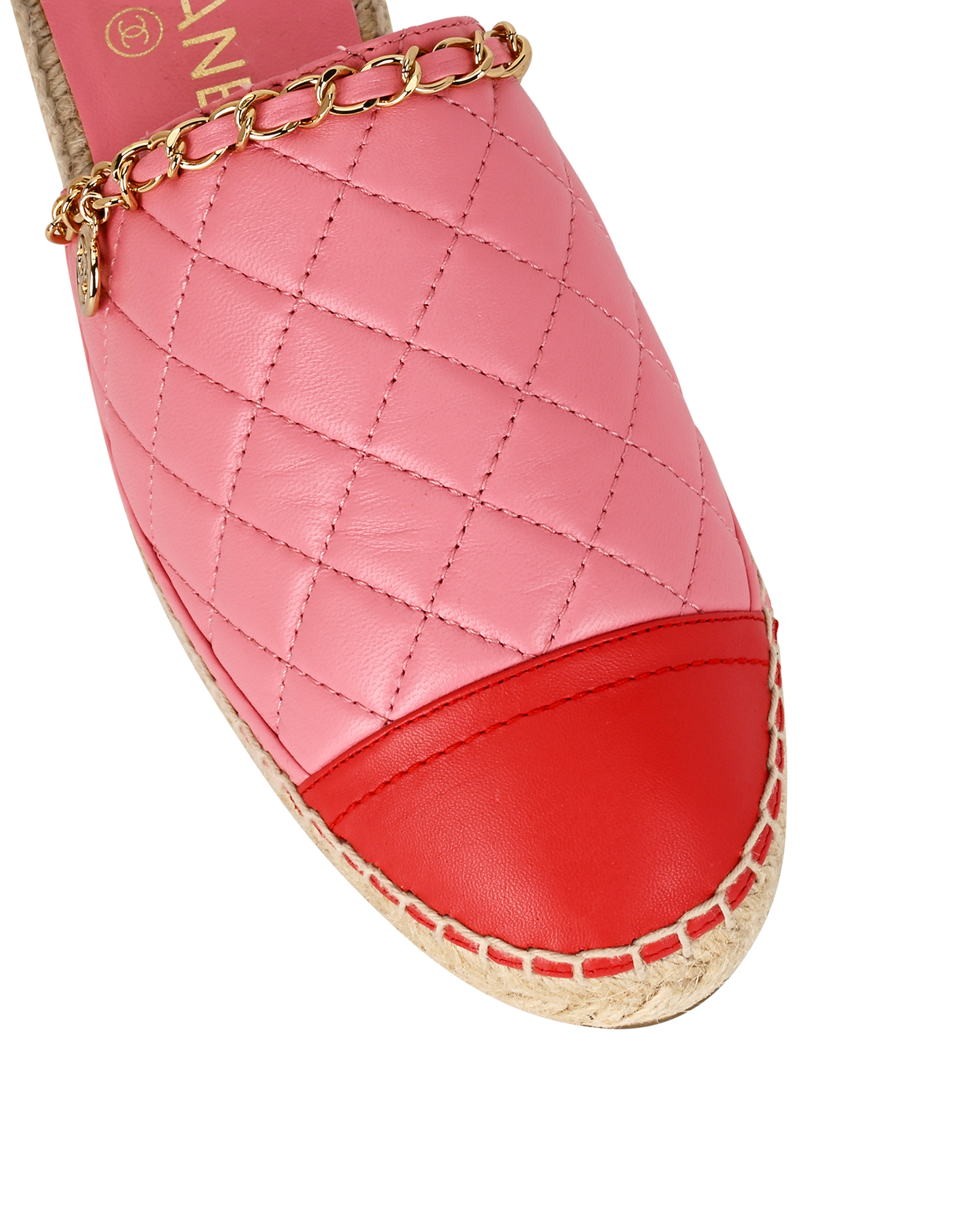 Chanel Espadrilles Mule, &pound;520, Shoes, Pink, Leather, Other view
