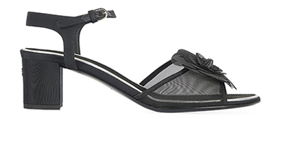 Chanel Camelia Flower Sandals, front view