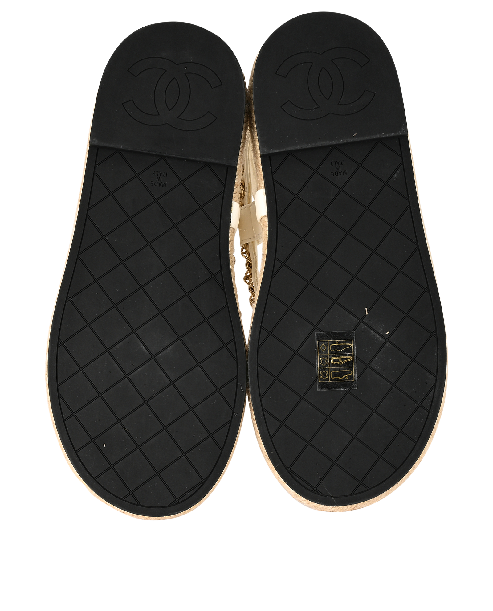 Chanel Espadrilles Sandals, &pound;475, Shoes, Cream, Leather, Top view