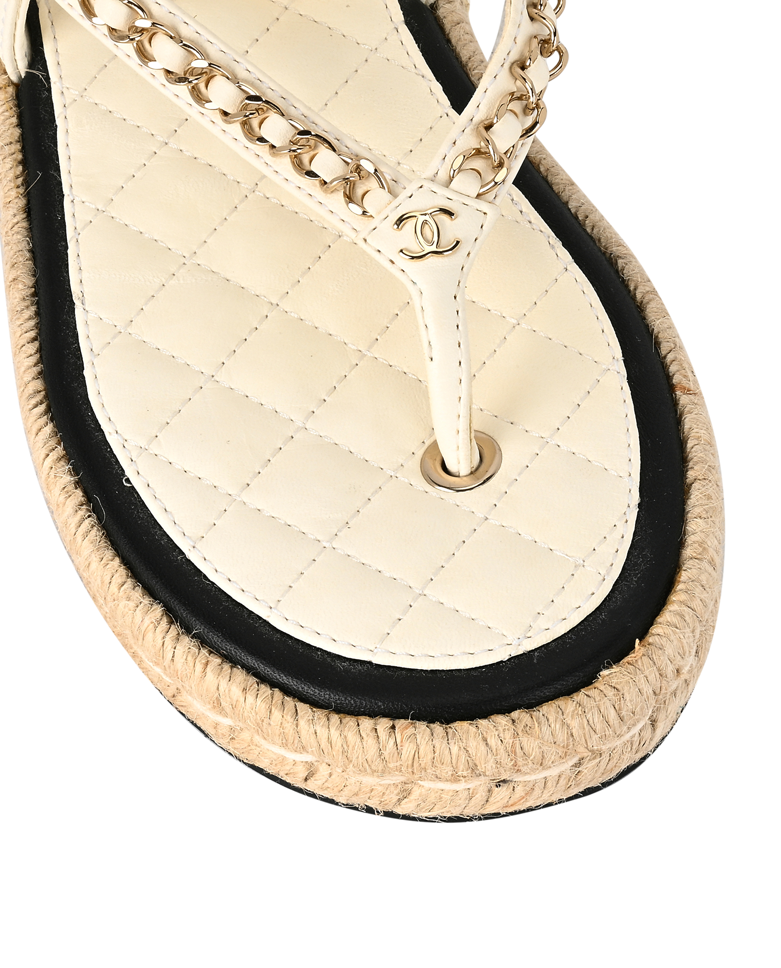Chanel Espadrilles Sandals, &pound;475, Shoes, Cream, Leather, Other view