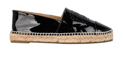 Chanel CC Espadrilles, Patent, Black, UK7, 3*