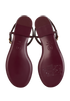 Chanel CC Thong Sandals, &pound;475, Shoes, Burgundy, Leather, Top view