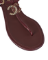 Chanel CC Thong Sandals, &pound;475, Shoes, Burgundy, Leather, Other view