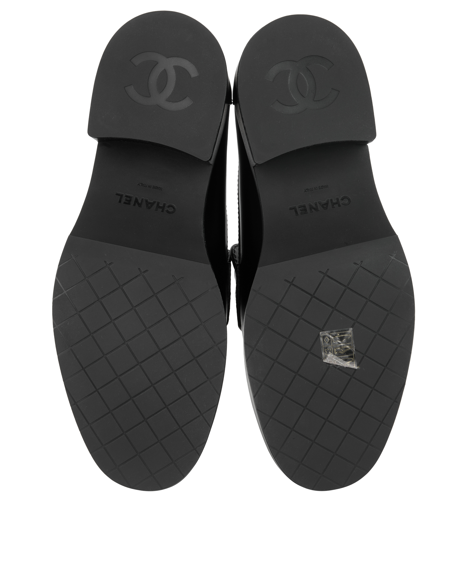 Chanel CC Platform Loafers, &pound;750, Shoes, Black, Leather, Top view