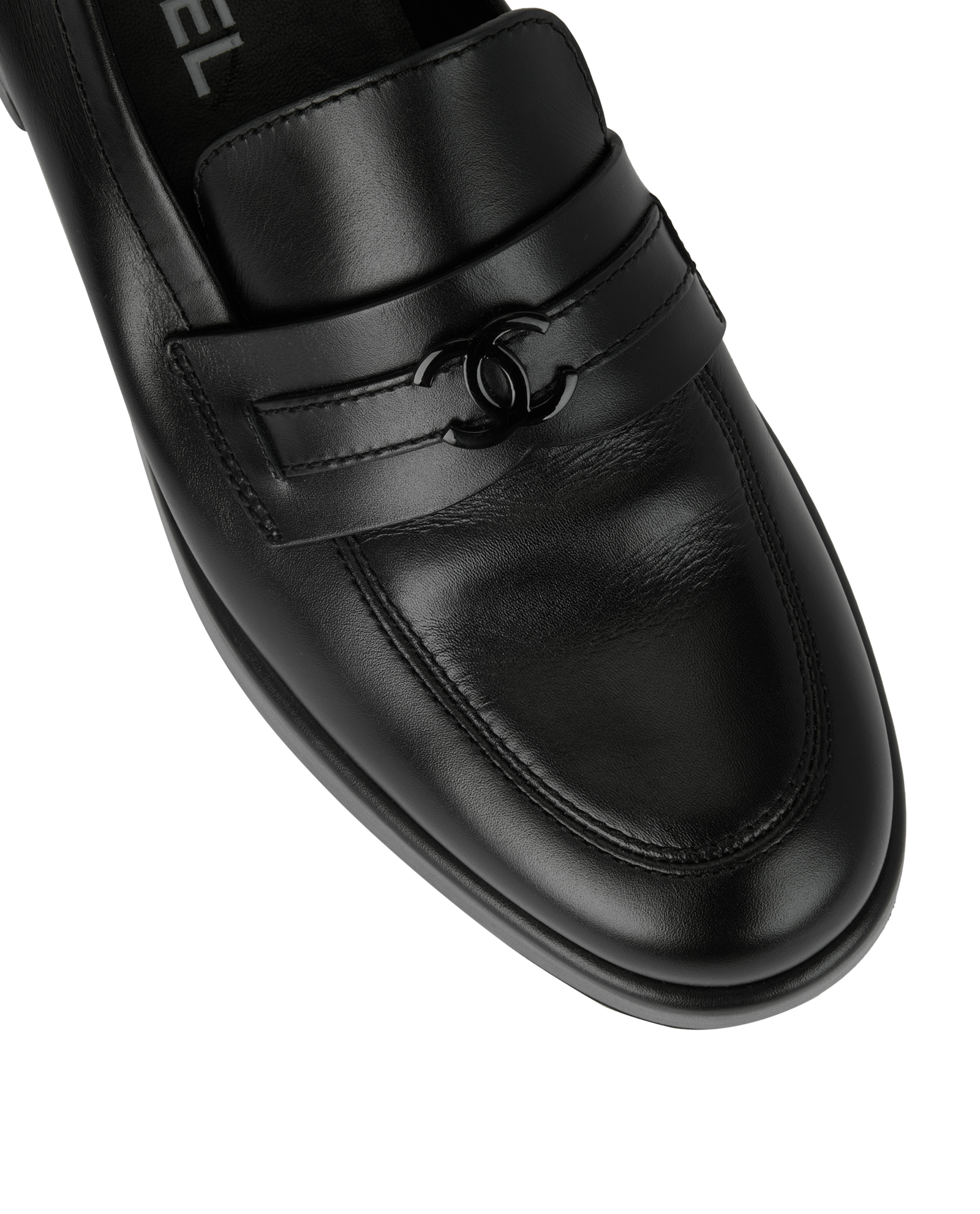 Chanel CC Platform Loafers, &pound;750, Shoes, Black, Leather, Other view