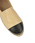Chanel CC Black Toe Espadrilles, other view