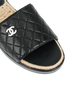 Chanel CC Logo Quilted Sandals, other view